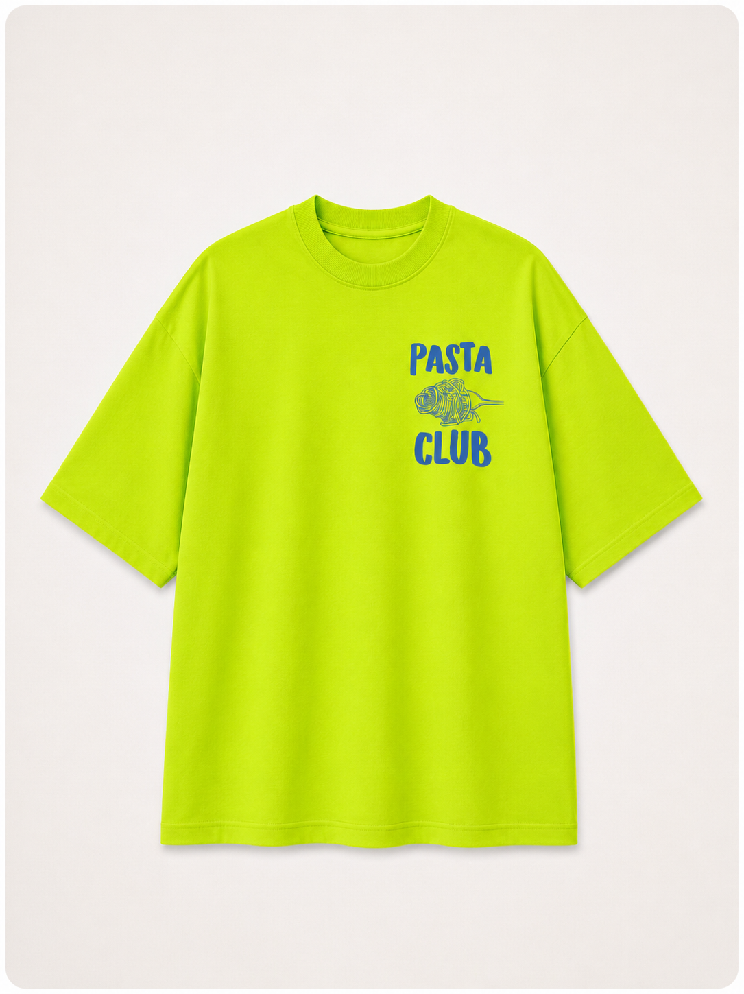 Pasta Club Oversized Graphic Print T-Shirt